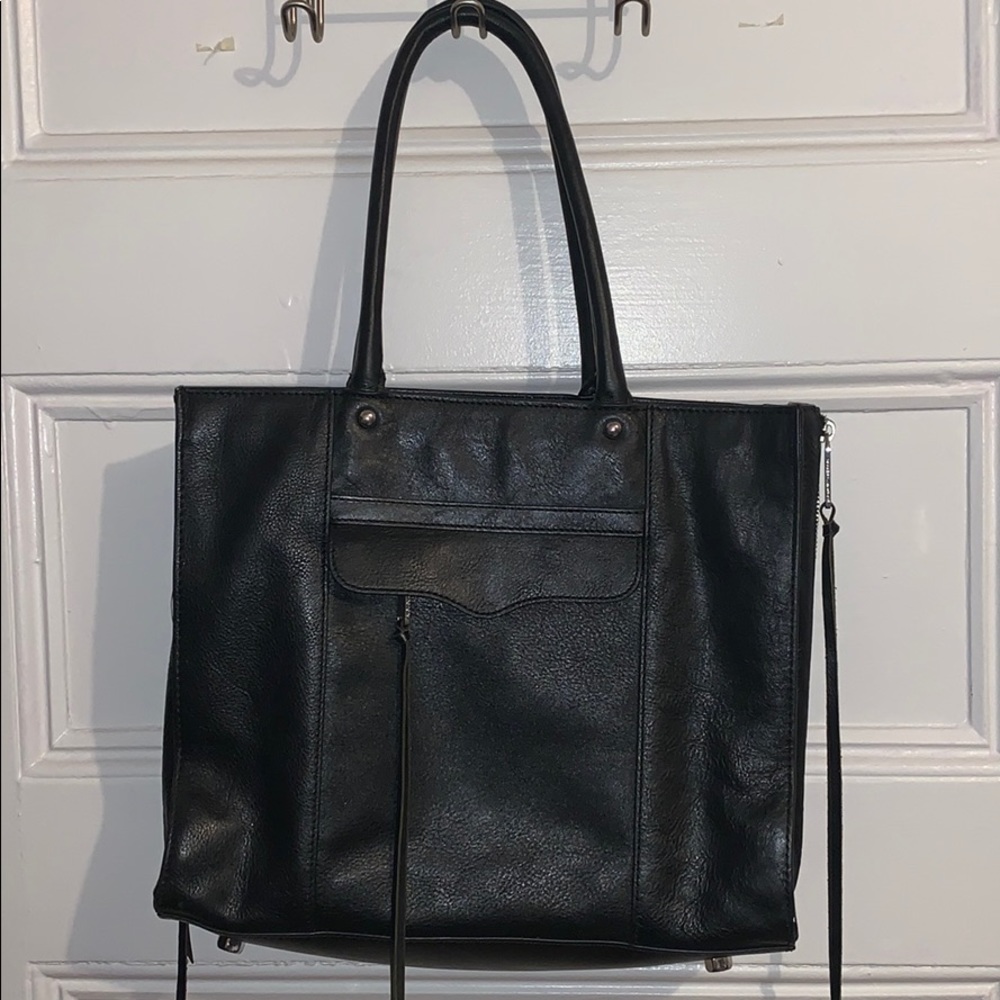 Rebecca Minkoff MAB Size Zip Black Tote Bag